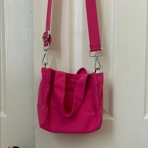 Urban Outfitters mini pink canvas tote
